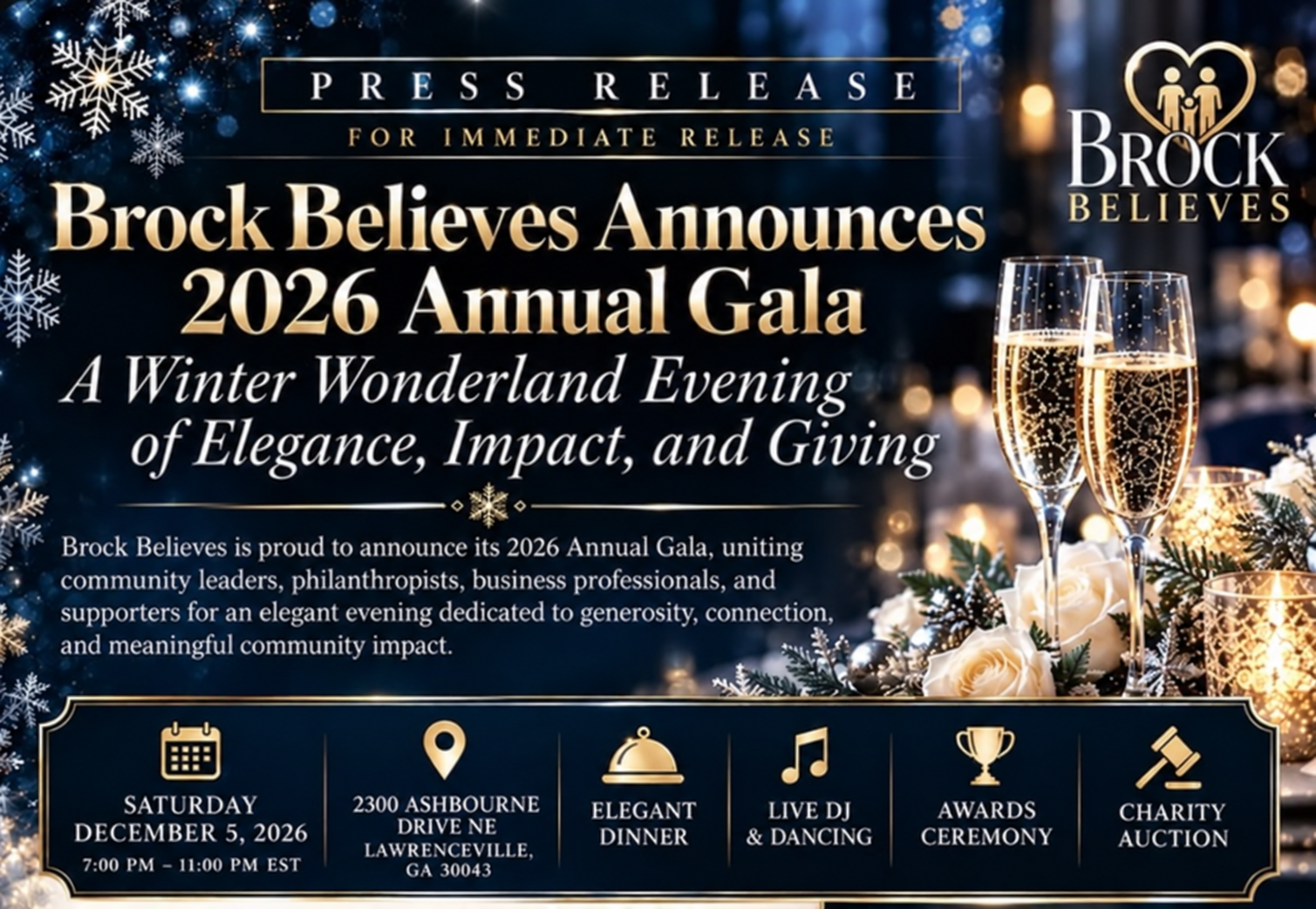 Brock Believes Gala graphic