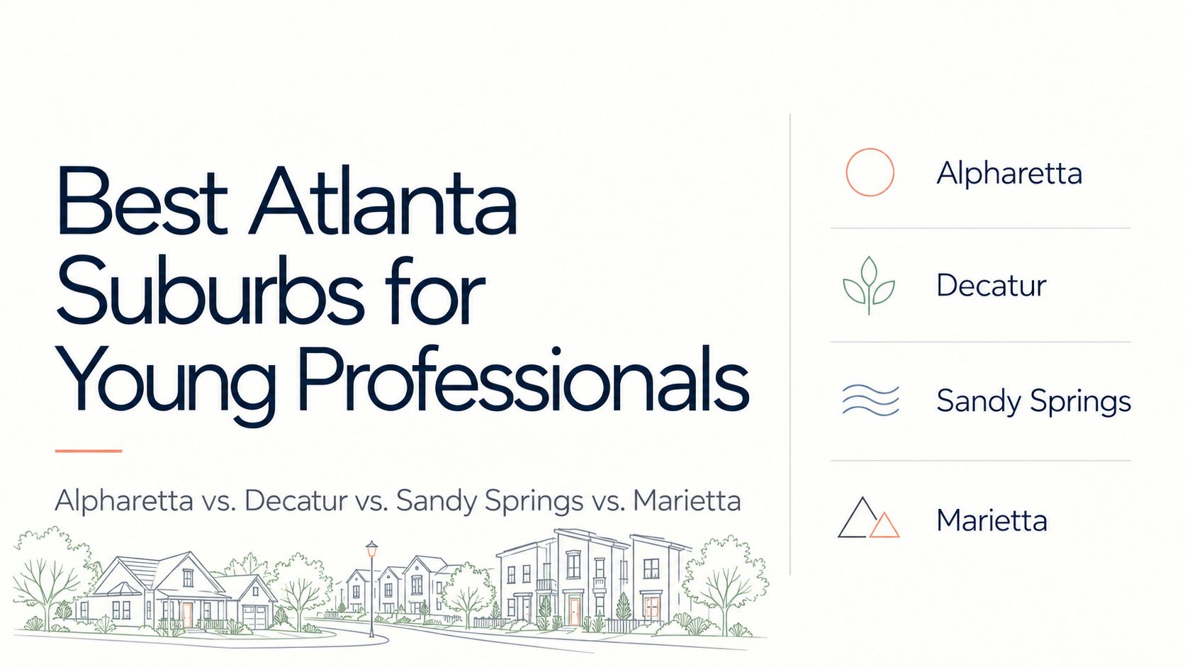 Best Atlanta Suburbs for Young Professionals: Alpharetta vs. Decatur vs. Sandy Springs vs. Marietta